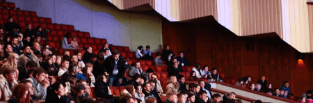 people attending a conference